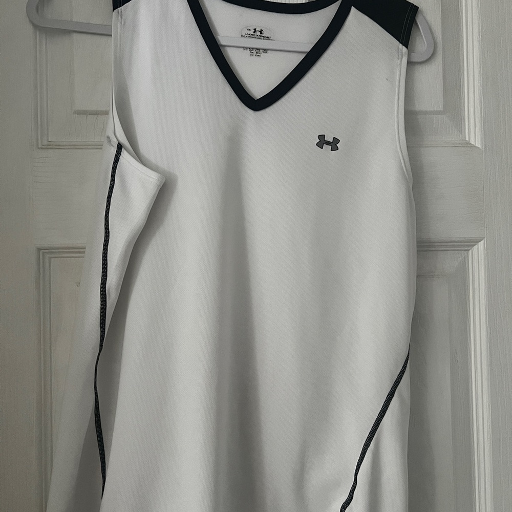 Under Armour White Sleeveless Shirt
